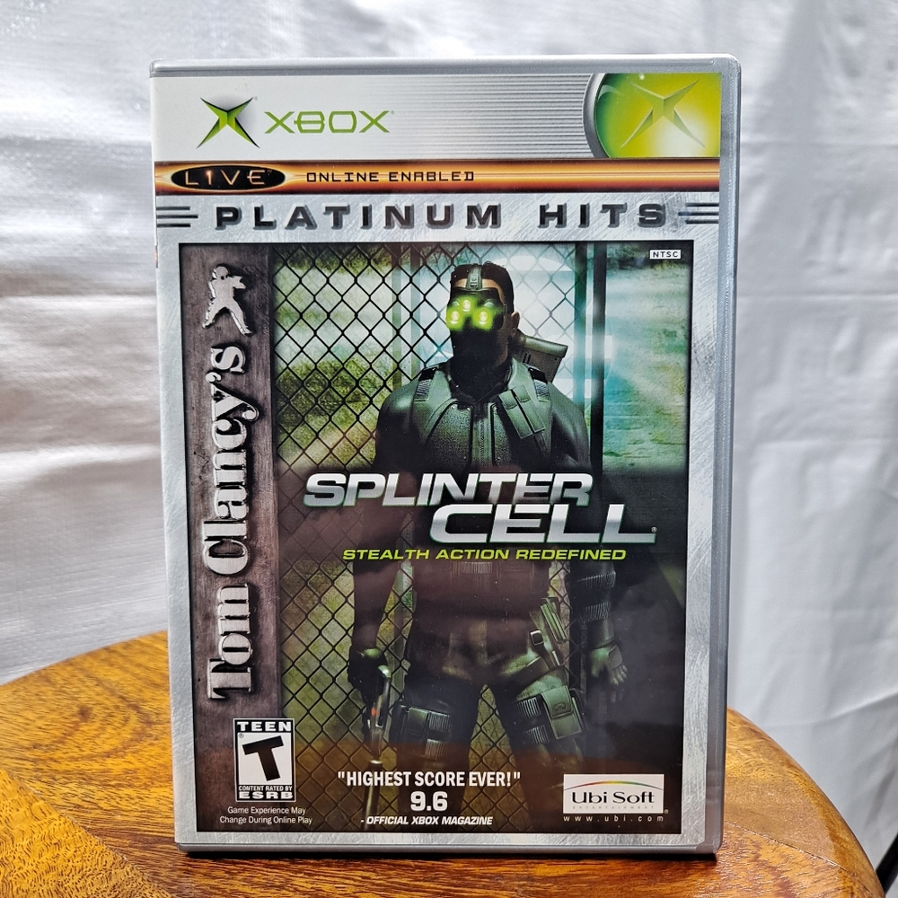 Xbox Tom Clancy's Splinter Cells Stealth Action Redefined Game